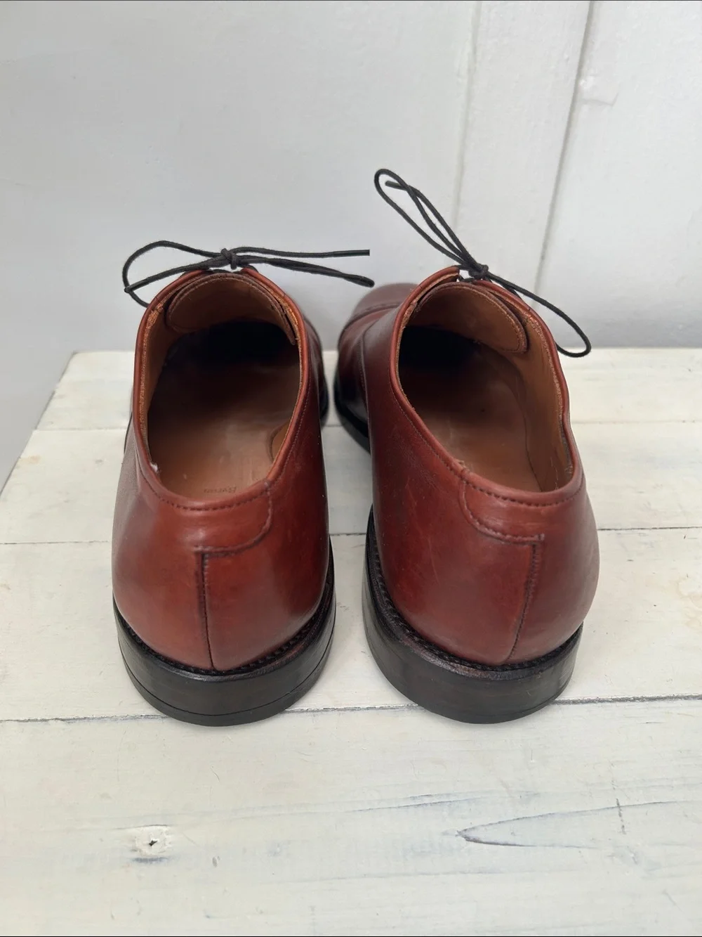 Allen Edmonds Byron Brown Leather Cap Toe Oxford Men’s Dress Shoes Size 12